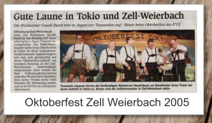 Oktoberfest Zell Weierbach 2005