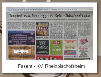 Fasent - KV. Rheinbischofsheim