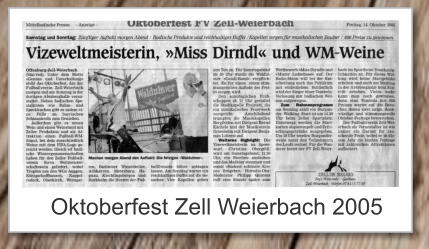 Oktoberfest Zell Weierbach 2005