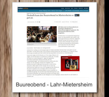 Buureobend - Lahr-Mietersheim