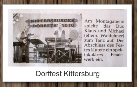 Dorffest Kittersburg