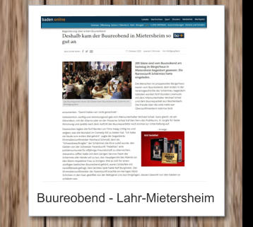 Buureobend - Lahr-Mietersheim