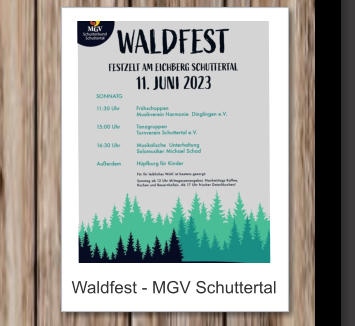 Waldfest - MGV Schuttertal