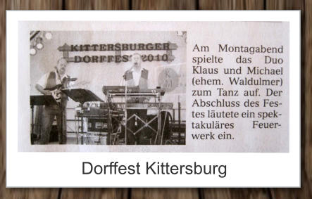 Dorffest Kittersburg