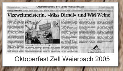 Oktoberfest Zell Weierbach 2005