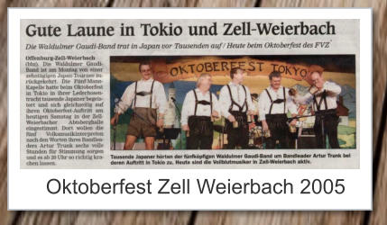 Oktoberfest Zell Weierbach 2005