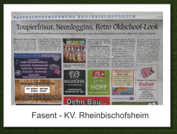 Fasent - KV. Rheinbischofsheim