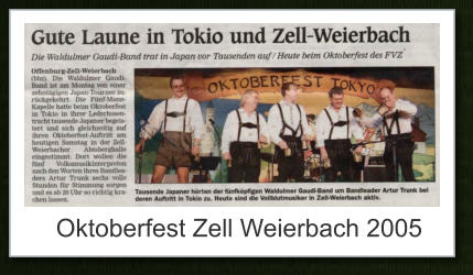 Oktoberfest Zell Weierbach 2005