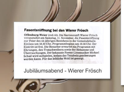 Jubilumsabend - Wierer Frsch