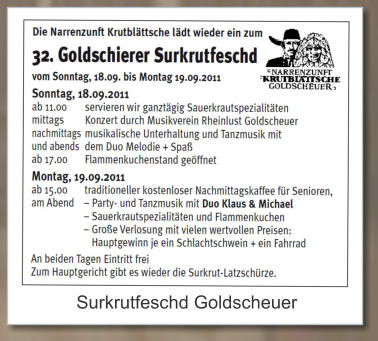 Surkrutfeschd Goldscheuer
