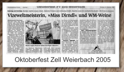 Oktoberfest Zell Weierbach 2005