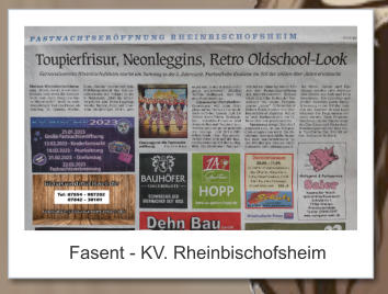 Fasent - KV. Rheinbischofsheim