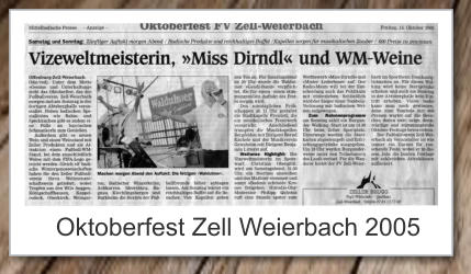 Oktoberfest Zell Weierbach 2005