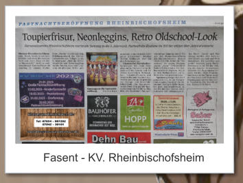 Fasent - KV. Rheinbischofsheim
